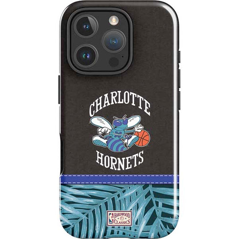 NBA Charlotte Hornets Retro Palms iPhone 16 Pro Impact Case